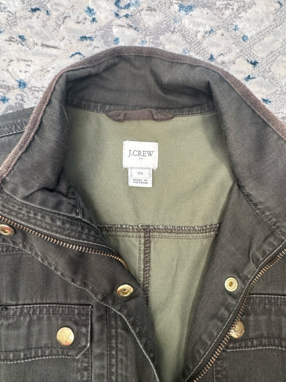 J. Crew Military Field Jacket in Dark Olive - Picture 3 of 8